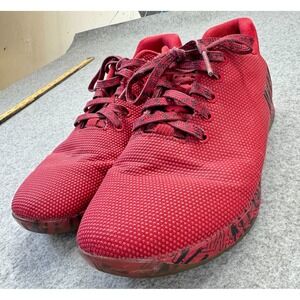 NOBULL Trainer Red Love Peace Gum Sole Shoes Men's 12.5 CrossFit Gym‎ Minimalist